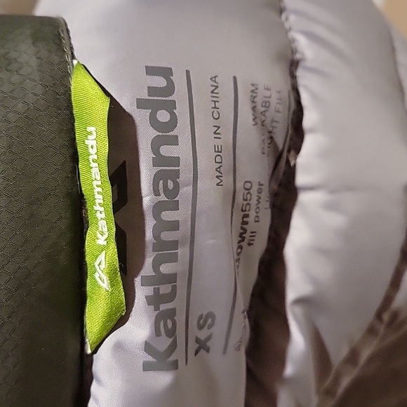 NWOT  Premium Kathmandu 550 Duck Down Vest Beautiful dark green (XS) - Picture 7 of 9